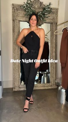 All Black Date Night Outfit, Black Date Night, Black Date Night Outfit, Black Dating, All Black Fashion