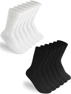 PRICES MAY VARY. [ GOOD COTTON GOOD SOCKS ] Women's crew socks are made of high-quality cotton, not too thick or thin material to keep your feet warm and breathable. The cotton socks for women ensure comfy womens white socks fit for all-day wear. [ SUITABLE SIZE ] DOKUTOKU calf socks for women are free size, suitable for women US size 6 to 9. These socks for women have very good elasticity, comfortable to fit your feet but will not strangle your feet. These cotton and moisture-wicking socks will Moisture Wicking Socks, Dr Closet, Women Crew Socks, Socks For Women, White Socks, Calf Socks, Long Socks, Dress Socks, White Sock