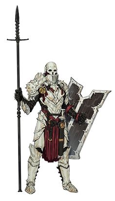 Castle Wall Guard Armored Skeleton Art, Skull Armor Character Design, Splint Armor Fantasy Art, Fantasy Armor Concept Art, Undead Character Design, Armor Concept Design, Skull Armor, Accel World