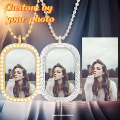 Material: Alloy Size: 4.2×3.8cm (1.65''×1.50'') Image Requirements: 622 px * 1000 px Material Description: This necklace is crafted from high-quality alloy, offering rust resistance, color retention, and durability against breakage. It is skin-friendly and comfortable to wear, making it perfect for long-term use. The lightweight design combined with high hardness and premium quality provides a luxurious experience for the wearer. The necklace features a diamond-like sparkling border, making it c Picture Jewelry, White Diamond Necklace, Gifts For Female Friends, Jewelry Elegant, Photo Pendant, Jewelry Picture, Square Pendant, Necklace Personalized, Elegant Gift