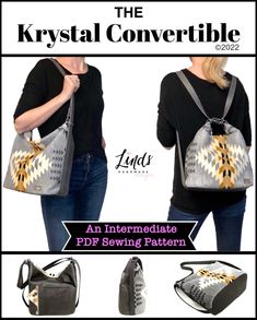 Leather Tote Pattern, Leather Glue, Metal Hair Clips, Convertible Bags, Convertible Backpack, Tote Pattern, Paper Pattern