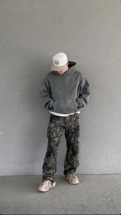 Mens Camo Pants Outfit Men's Fashion, Yeezy 450 Outfit Men, Men’s Cargo Outfit, Camo Pants Men Outfit, Camo Hoodie Outfit Men, Camo Pant Outfits, Oversized Pants Outfit Men, Camo Cargo Pants Outfit Men, Yeezy Foam Runner Outfit Men