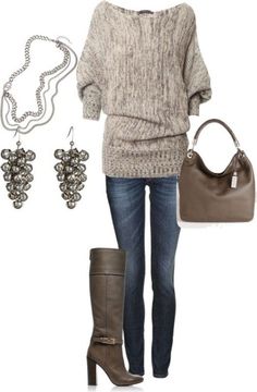 fall-and-winter-outfit-ideas-2017-2-2 50+ Cute Fall & Winter Outfit Ideas 2017 Worship Women, Winter Street, Look Retro, Outfits 2017, Boots Winter, Fashion Winter, Boots Fall, Long Boots, Fashion Over 40