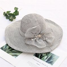 Women's Organza Church Kentucky Derby Fascinator Bridal Tea Party Wedding Hat Feature: This fabulous wide brim hat has a brim that is 3.5 INCH all the way around,Fit for head circumference 21.26 inch~22.83 inch. One size fits most Fresh Adding in The Summer and Warming Keeping in the Late Autumn.for Any Season(Spring, Summer or Autumn.Winter) Various Outfits and Any Occasion. Wear to Church, Twenty's Parties or Gatsby Picnics.Church hat, Wedding hat, Kentucky Derby hat cap, floral organza Hat, L Melbourne Cup Fashion, Bridal Tea Party, Beige Hat, Pearl Headpiece, Hat Wedding, Tea Party Wedding, Bridal Tea