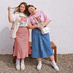 Cute Outfits Plus Size, Country Outfits Women Summer, Plus Size Country Outfits, Chubby Fashion Outfits, Chubby Fashion Outfits Korean, Outfits For Short Women Curvy, Modest Plus Size Fashion, Plus Size Korean Fashion, Short Plus Size Fashion