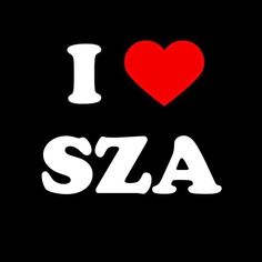 i love sla sticker on a black background