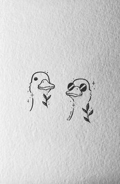 Tatoo ideas💭 Ducks, Tattoos, Black