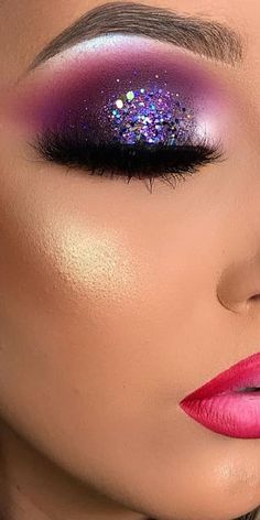 Makeup Tips Eyeshadow, Eye Makeup Cut Crease, Party Make-up, Makeup Before And After, Dramatic Eye Makeup, Bold Brows, Birthday Makeup, Swag Makeup, Makeup Help