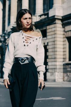 Street Looks at Paris Fashion Week Spring/Summer 2016 Street Look, Street Style Inspiration, Inspired Outfits, Street Chic, Fashion Week Spring, Moda Fashion