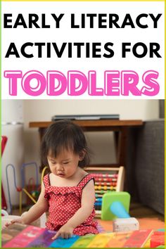 Discover fun and educational activities to promote early literacy skills in toddlers.  You can encourage your toddler's early literacy skills during your toddler's playtime and daily routines.  These early literacy tips are great for child care providers and toddler parents! #toddleractivities #earlylearning #literacyforkids #educationalplay #childdevelopment Mess Free Toddler Activities, Outdoor Activities For Toddlers, Fine Motor Activities For Kids, Toddler Schedule, Easy Toddler Activities, Fun Activities For Toddlers, Easy Toddler, Easy Activities, Rainy Day Activities