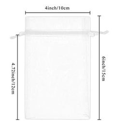 clear plastic bag with measurements for storage