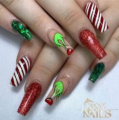 Uñas Aesthetic, Christmas Nails 2023, Xmas Nail Art, Christmas Nails Easy, Christmas Gel Nails, Christmas Nails Acrylic, Nails 2023