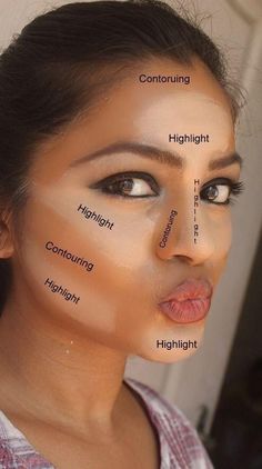 Contouring How To Contour Your Face, Makeup Contouring, Tutorial Eyeliner, Contour And Highlight, Contour Tutorial, Mekap Mata, Contour Makeup Tutorial, Makeup Tip, How To Apply Concealer