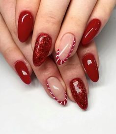 Christmas Nail Art Ideas, Designs For Short Nails, Holiday Nails Christmas, Diy Acrylic Nails