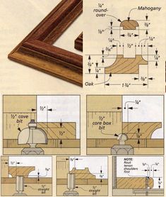 the instructions for making a wood frame