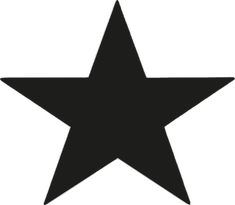 a black star on a white background