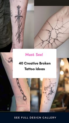 Explore 4 artistic broken tattoo ideas in our pin that covers inspirations like cracked porcelain and shattered glass. Get inspired by creative representations that express strength and resilience through body art. Porcelain Tattoo, Cracked Porcelain, Chain Tattoo, Meaningful Tattoo, Shattered Glass, Glass Designs, Unique Tattoo, Broken Chain, Meaningful Tattoos