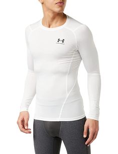 PRICES MAY VARY. Super-light HeatGear fabric delivers superior coverage without weighing you down Mesh underarm & back panels for strategic ventilation Material wicks sweat & dries really fast Ergonomic design keeps seams off high abrasion areas & increases durability Hybrid raglan sleeve construction for added range of motion & comfort Write-in locker tag on back of neck for your initials or number Under Armour Crew Neck Gym Activewear, Under Armour Crew Neck Activewear For Workout, Functional Compression Tops For Outdoor Activities, Sporty Compression Tops For Outdoor Activities, Under Armour Crew Neck Athleisure Activewear, Under Armour Moisture-wicking Crew Neck Activewear, Under Armour Athleisure Crew Neck Activewear, Under Armour Crew Neck Sportswear, Under Armour Breathable Sportswear Tops