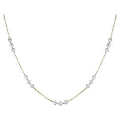 3.6 Carats 29-Station Diamond by the yard necklace set in 18K gold. The total weight is 3.60 ctw. Beautiful shiny stones. The total length is 34 inch. Great holiday gift for that special someone. Necklace is made with 18 karat yellow gold and diamonds are set in 18 karat white gold. Diamond By The Yard Necklace, Diamond By The Yard, Diamonds By The Yard, Station Necklace, Multi Strand Necklace, Elegant Jewelry, Multi Strand, Necklace Set, Diamond Necklace