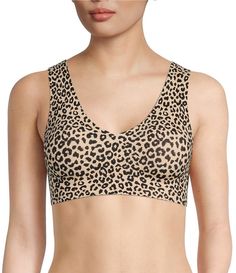 From VAN WINKLE & CO., this bralette features:Removable padsNo underwireBuilt up strapsLeopard printPullover constructionNylon/spandexHand wash/line dryImported. Dillard's, Print Pullover, Bralette, Leopard Print, Latest Trends, Clothing Accessories, V Neck, Van, Clothes