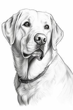 a black and white drawing of a dog