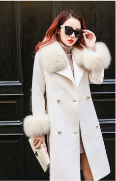 Fashion Women Double Breasted Woolen Faux Fur Winter Coat on Luulla Fur Winter Coat, Winter Fur Coats, Work Place, Cotton Wool, Winter Coat, Pay Attention, Fashion Women, Fashion Inspiration, Double Breasted