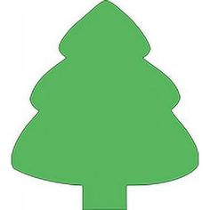 a green christmas tree cut out on a white background