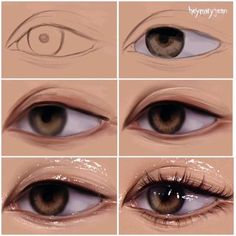 step by step instructions on how to draw an eye