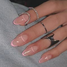 Almond Nails Pink, Milky Nails, Nagellack Trends, Short Coffin, Almond Nails Designs