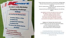 a brochure ad for kmart with information about the store's birthday