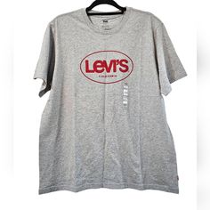 Levi's Logo Relaxed Fit Short Sleeve T-Shirts Relaxed Fit Jersey Non-Stretch Crewneck Short Sleeves 100% Cotton New With Tags. No Flaws. Levi's Short Sleeve T-shirt With Letter Print, Levi's Short Sleeve Letter Print T-shirt, Levi's Basic Short Sleeve T-shirt, Levi's Cotton Short Sleeve Top, Levi's Short Sleeve T-shirt With Text Print, Levi's Short Sleeve Letter Print Tops, Levi's Short Sleeve Tops With Letter Print, Levi's Logo Print Crew Neck Top, Levi's Relaxed Fit Top With Logo Print