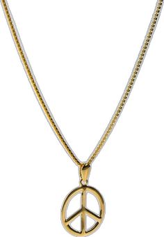 Symbolic Round Peace Sign Jewelry, Symbolic Peace Sign Jewelry For Gift, Peace Sign Jewelry For Gifts, Gold Peace Sign Jewelry Gift, Gold Jewelry With Peace Sign For Gift, Spiritual Peace Sign Necklace As A Gift, Peace Sign Necklace, Sign Necklace, Necklace Charm