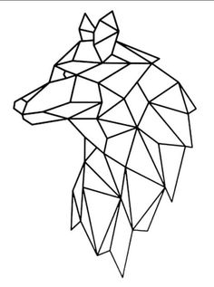 an animal made out of geometric shapes