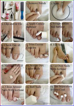 Want to be pampered at home? This is a step-by-step tutorial for a salon quality pedicure in the comfort of your own home!💜🍀 How To Do Pedicure, Pedicure Procedure, Pedicure Tutorial, Diy Pedicure, Nail Base Coat, Buff Nails, Makeup Tip, Pedicure At Home, Nail Designs Tutorial