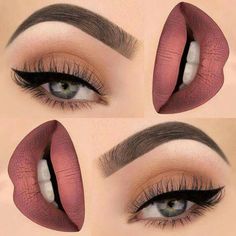 Ombre Lips, Beauty Make-up, Make Up Looks, Lipstick Makeup, Makeup Goals, Love Makeup, Pretty Makeup, Beautiful Makeup, Too Faced