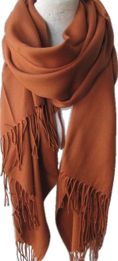 Classic Pashmina Scarf For Fall, Classic Brown Shawl Scarves, Classic Fall Shawl Scarf, Classic Fall Shawl Scarves, Classic Shawl Scarf For Fall, Classic Solid Color Scarves For Fall, Classic Solid Scarves For Fall, Brown Casual Shawl Scarves, Casual Brown Shawl Scarf