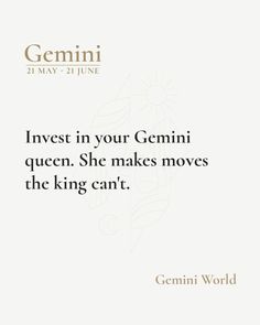 the quote from genni in her book invest in your gemin queen she makes moves the king can't