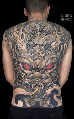 Full Chest Tattoos Japanese, Back Tattoos For Guys Dragon, Mandela Tattoo Stencil, Tattoos For Guys Dragon, Full Back Dragon Tattoo, Dragon Tattoo Full Back, Tattoo Back Piece, Half Sleeve Tattoos Sketches, Full Back Tattoo