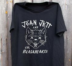 Vintage Joan Jett and The Blackhearts Tour Cotton Black All Size Shirt MM364  | eBay Joan Jett Shirt, Joan Jett And The Blackhearts, The Runaways, Are You Serious, T Shirt Picture, Joan Jett, Band Shirt, Make A Change, Change In