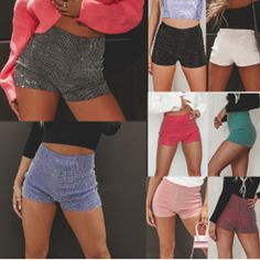 F00228148-103 Casual High-waisted Shorts For Party, Red Short Length Bottoms For Night Out, Shiny Shorts, Diamond Shorts, Plaid Pullover, Pullover Cardigan, Maternity Swimwear, Dress Bra, Maxi Dress Formal