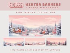 the pink winter wallpapers collection is available for purchase