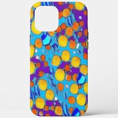 an image of a cell phone case with colorful circles on it