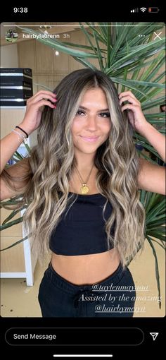 Western Boho Aesthetic, Brown Hair With Blonde Balayage, Balyage Long Hair, Ash Blonde Hair Balayage, Blonde Hair With Roots, Blonde Highlights On Dark Hair, Summer Blonde Hair, Black Hair Balayage