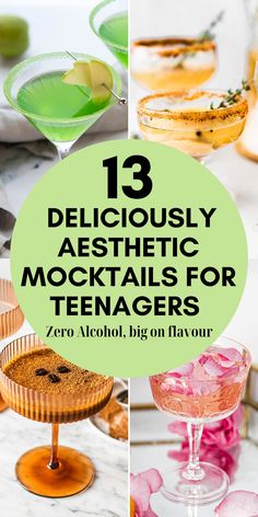 the top ten alcoholic cocktails for teenagers to drink in their 20s's or 30's