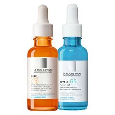 Get Glowing Skin with Illuminating Anti-Fierce & Pure Vitamin C10+Hyalu B5 Serum for Sensitive Skin - 2 Step Treatment Anti Wrinkle Treatments, Glow Serum, Night Serum, Dehydrated Skin, Am Pm, Makeup Base