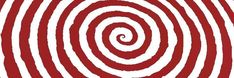 an abstract red and white spiral design