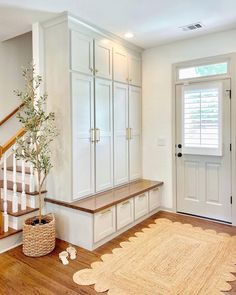 the entryway is clean and ready for us to use as a storage area in this home