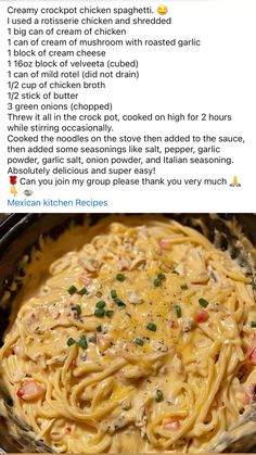 the recipe for this pasta dish is very good