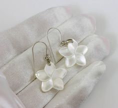 Mother of Pearl Earrings White MOP Carved Flower Dangles Natural 14k Solid Gold or Filled or Sterling Silver Lightweight Simple Drops White Classic Flower Earrings For Anniversary, Classic White Flower Earrings For Anniversary, Formal White Sterling Silver Flower Earrings, White Classic Flower Earrings, Classic White Flower Earrings, Classic White Flower Jewelry, White Classic Flower Earrings For Pierced Ears, Classic White Flower Earrings For Pierced Ears, Classic White Flower-shaped Jewelry