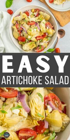 this easy artichoke salad is the perfect side dish for any meal